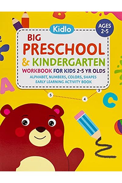 Ingram Big Preschool & Kindergarten Workbook For Kids 2 To 5 Year Olds Alphabet Numbers Colors Shapes