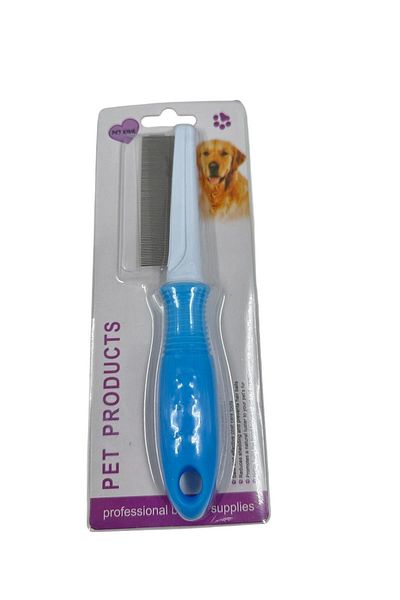 Ans Metal Detangling Flea Comb - Cat Dog Hair Removal Comb