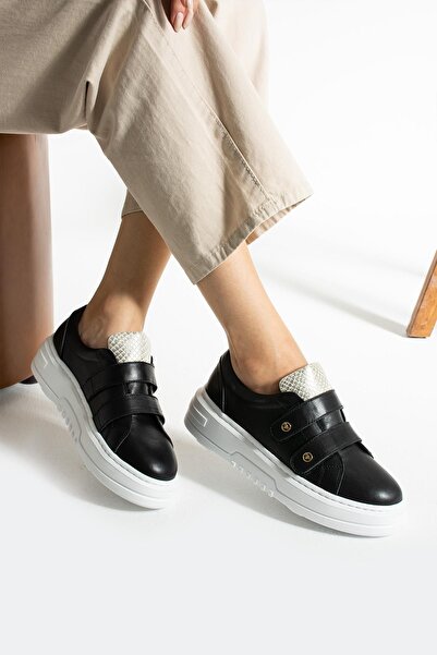 FOLLİNİ Pantofi de damă din piele naturală neagră