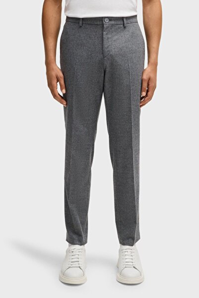 BOSS Streç Yün Karışımlı Slim Fit Dar Paça Kumaş Pantolon Erkek PANTOLON 5053...
