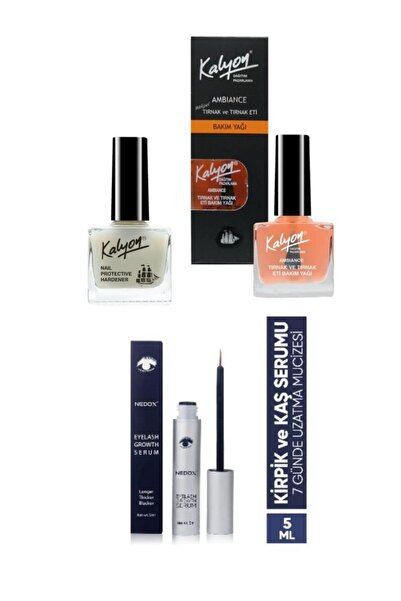 Kalyon Tırnak +Bakım Yağı+NEDOX Kaş Ve Kirpik Uzatıcı, Onarıcı, Besleyici Ve ...