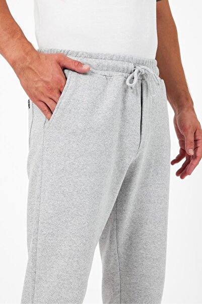 mmetalic Men's Jogger Sweatpants - Thick Gray, Back Pocket, Elastic Leg, No Raised Regular Fit