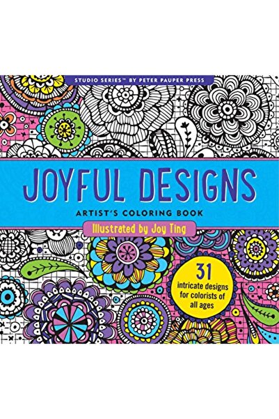 Peter Pauper Press كتاب تلوين الفنانين من Joyful Designs