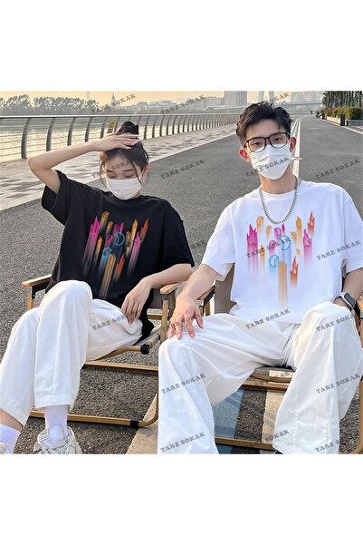 Tarzsokak Noul sezon Tir Harajuku Style Couple Lover Couple - 2 piese