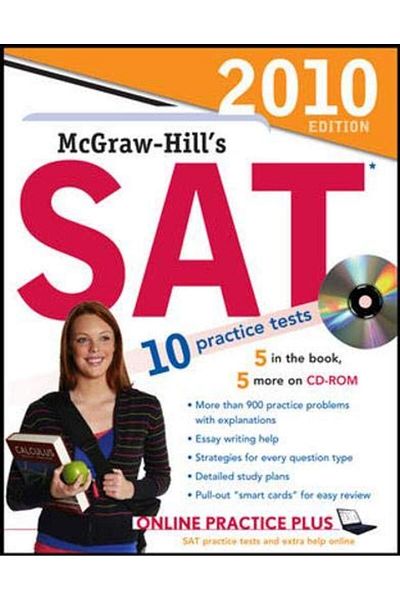Mcgraw-Hill كتاب Mcgrawhills Sat مع قرص مضغوط إصدار 2010 كتاب Mcgraw Hills Sat وقرص مضغوط