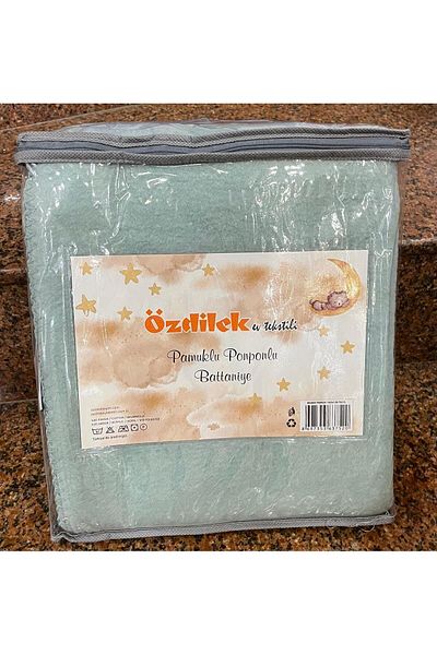 Özdilek Cotton and Pompom Baby Blanket - Özdilek Design
