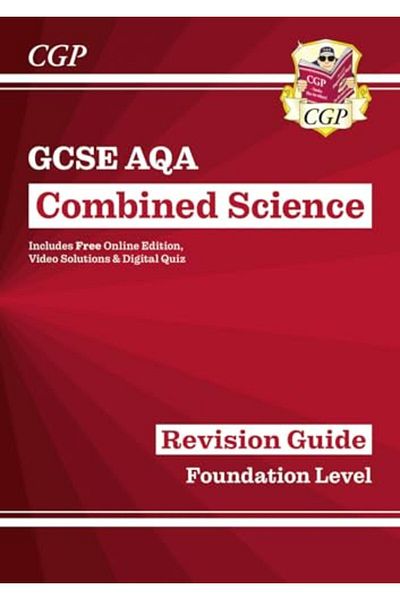 Coordination Group Publications Ltd CGP دليل المراجعة الجديد لمادة العلوم المشتركة من Aqa للشهادة العامة للتعليم الثانوي (GCSE) يتضمن مقاطع فيديو واختبارات عبر الإنترنت