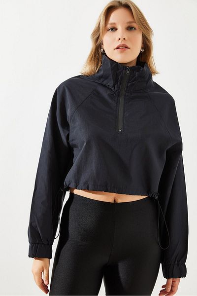 Bianco Lucci Women's Raincoat with Zipper Detail - Mbms002 60501002