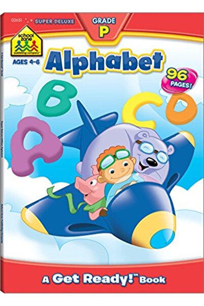 School Zone Publishing كتاب تمارين الأبجدية السوبر ديلوكس