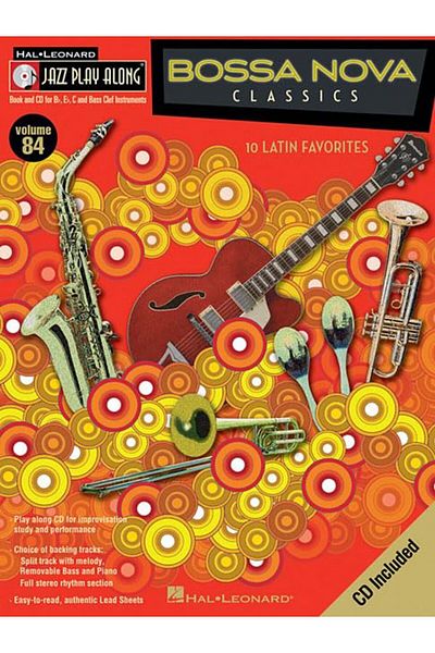 Hal Leonard Bossa Nova Classics Jazz Playalong Vol84 Bkcd Jazz Playalong Series