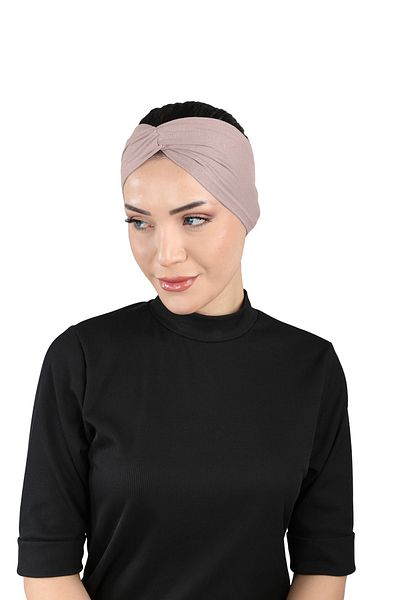 Ecardin Comfortable Cross Bandana - Smoke Rose St 055 Καπάκι