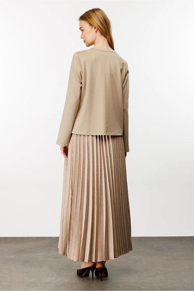 Micca Mi̇cca Garnished Skirt and Jacket Set