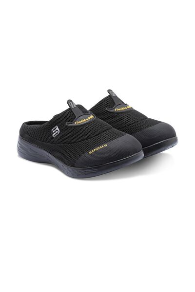 sandal spor Papuci de damă anti-alunecare cu talpă subțire din plasă ortopedică Sabo Doctor Nurse Hospital Cook Ss001-0258 Negru