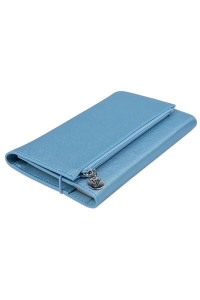 Victoria's Journals 7363 Vj Zipco Blue Clutch - 9.6x16.6 cm, 80 gr, 96 yp.drawing