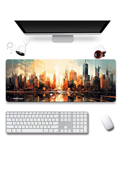 SonicTouch Tastatură pentru jocuri UltraGrand cu tematică Metropolis Mouse Pa...