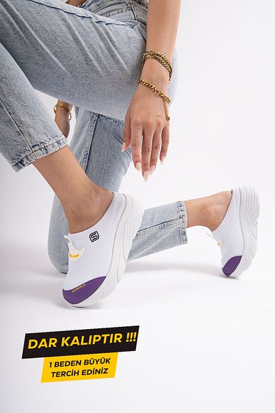 sandal spor Γυναικεία σφηνοειδής σόλα Ορθοπεδικό Διχτυωτό Sabo Doctor Nurse Hospital Cook Slippers Λευκό