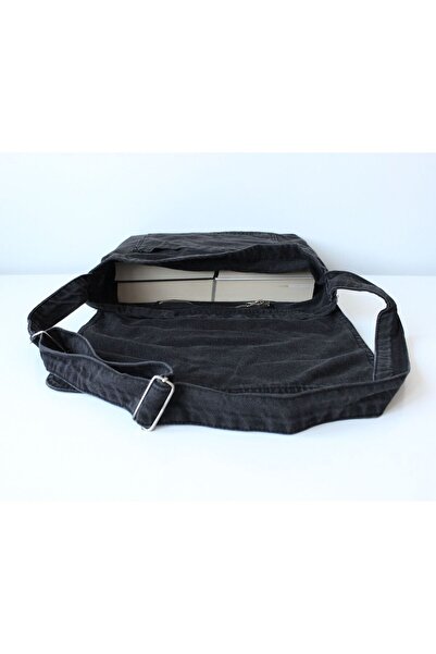 DENİKK Postman Printed Bag - Adjustable Belt and Zippered Pockets