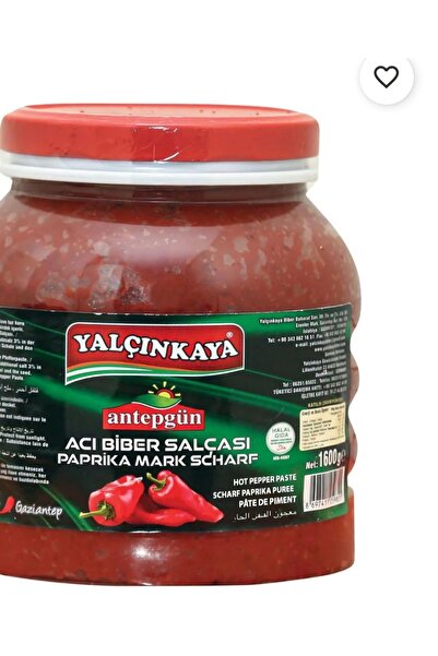 Yalçınkaya Acı Biber Salçası 1600gr×2