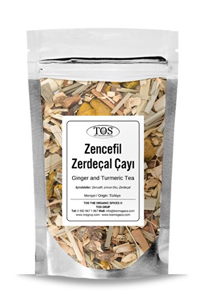 TOS The Organic Spices Zencefil ve Zerdeçal Çayı 100 gr (1. Kalite) Ginger and Turmeric Tea