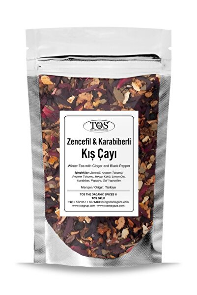 TOS The Organic Spices شاي الشتاء بالزنجبيل والفلفل الأسود - 100 جرام 1 شاي ش...