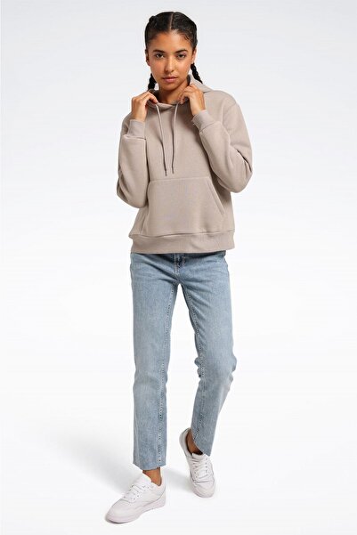 Reebok Ri Sl Fleece Hoodie Gray Women's Sweatshirt