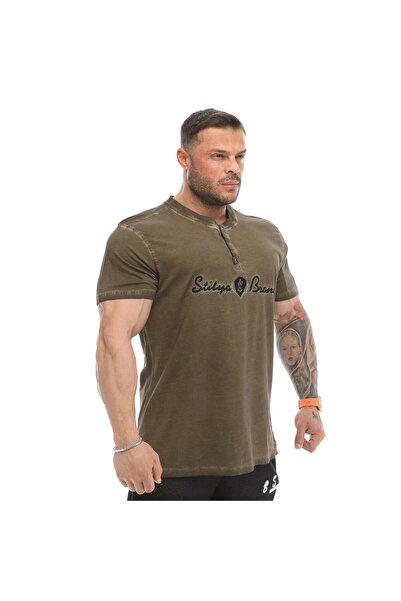 Big Sam Stilya 2887 - Khaki Slim Fit T-Shirt