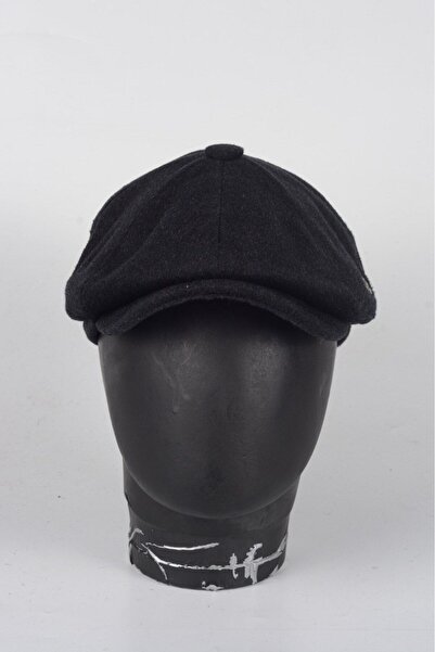 mercantoptan Зимова 8-частинна кашмірова однотонна капелюх Peaky Blinders для чоловіків