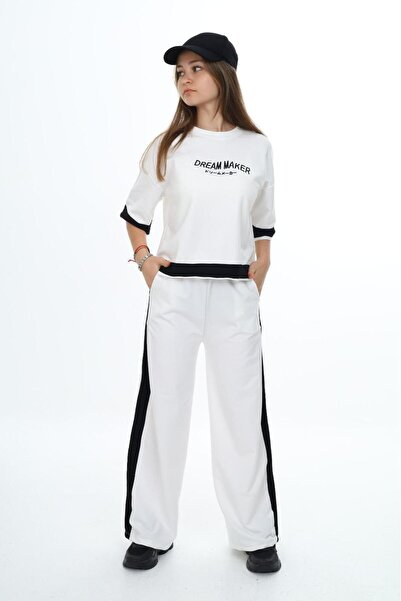 Jannock Σετ φόρμας 100% βαμβακερό oversize μισό μανίκι για κορίτσι