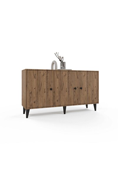 ANZERA Luna Konsol / Şifonyer - Atlas Çam - Çam Rengi - 3 Kapaklı