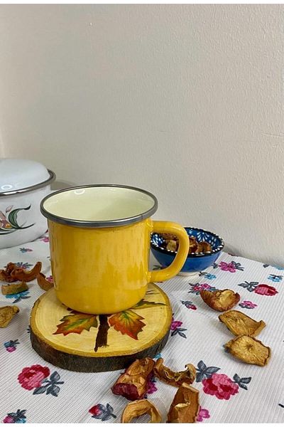 emaye market Enamel Glass / Mug / Camping Glass / Coffee Cup 9 Cm