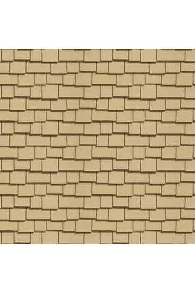 Jordania 1/50 Irregular Wooden Cardboard Roof - Set of 3