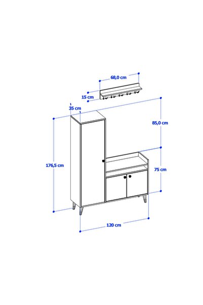 ANZERA Paris Portmanto / Vestiyer