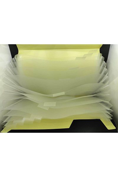 Piano Pastel Color 13 Eyed A4 Gusseted File Yellow