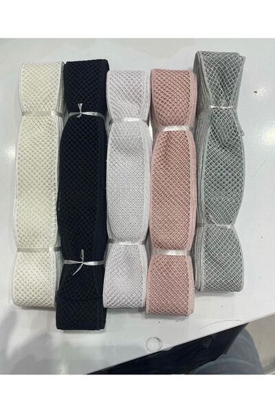 Butik Güpür dantel ara kolber 9 metre imza tekstil Fransız güpür