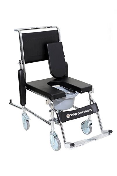 WİPPERMAN DOLGU ÖN VE ARKA TEKERLİKLİ TUVALET SANDALYESİ