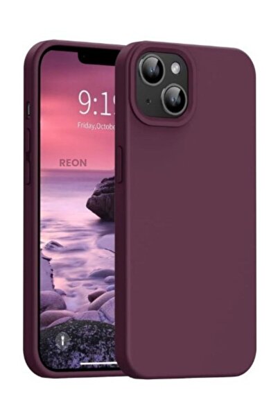 REON Iphone 13/14 Uyumlu Içi Kadife Lansman Silikon Kılıf Kapak Siyah