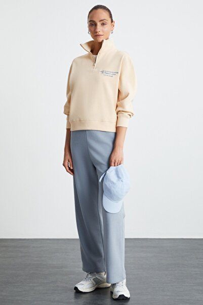 GRIMELANGE Γυναικεία κρεμ φούτερ MILEYDI