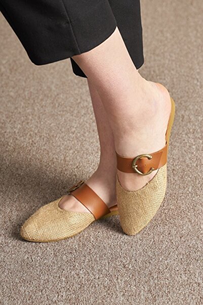 Glenz Сандали със сламени катарами Дамски чехли Ts1043