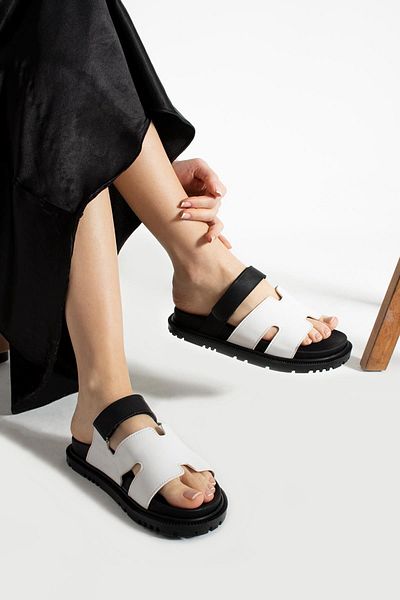 Glenz Γυναικεία Σανδάλια Velcro Παντόφλες TS1176