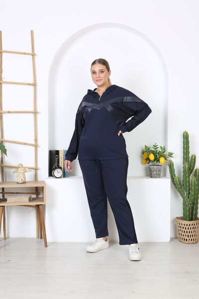 XL Modam 3 Pieces Top and Bottom Set for Plus Size Women