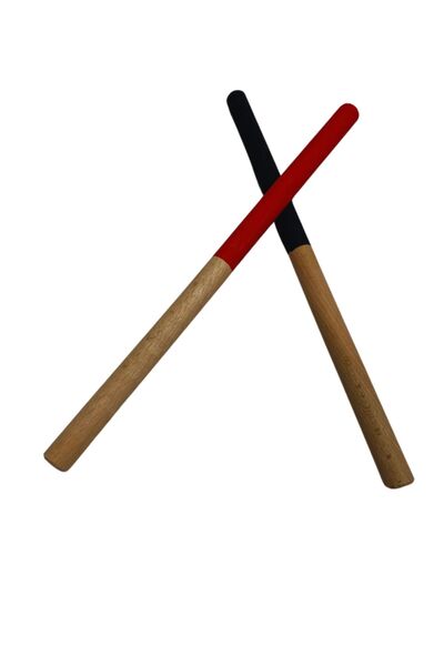 RAF Store 30 cm Red Black Wooden Rhythm Stick - 1 Pair