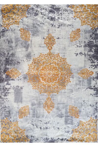 RENKLİBUTİK Modern Desenlerde Kadife Dokulu Lastikli Süngerli Kaymaz Yıkanabi...