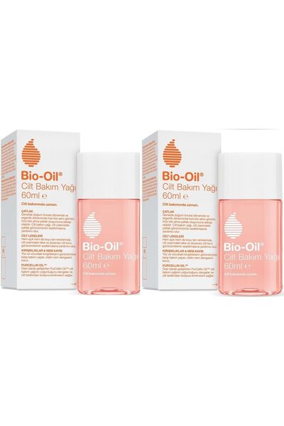 Bio-Oil Çatlak Oluşumunu Önleyici Cilt Bakım Yağı 60ML (Yeni Formül) (2 Li Set)