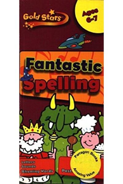 Parragon كتاب تدريبات الإملاء للنجوم الذهبية لعمر 68 عامًا