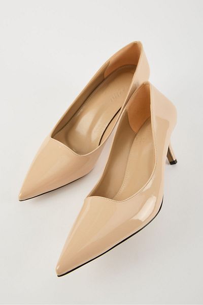 selinshoes Nicky Beige Pointed Toe Women's Heeled Shoes