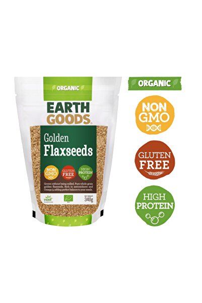 Earth Goods Organic Blond Flaxseeds GF 340g