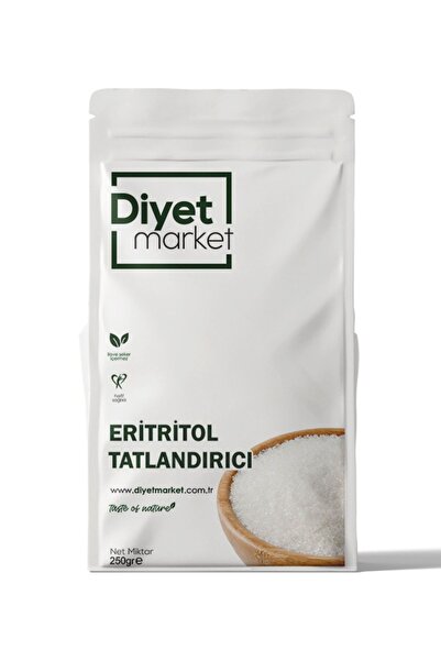 DİYET MARKET Eritritol Tatlandırıcı 250g Keto/Ketojenik/Vegan Diyete Uygundur...