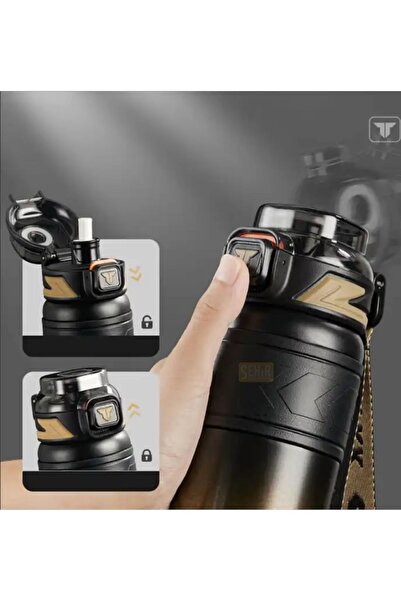 Vagonlife Tkk New Collection - 900ml Thermos Flask with Filter and Stainless Steel Use with Hanger and Without Straw