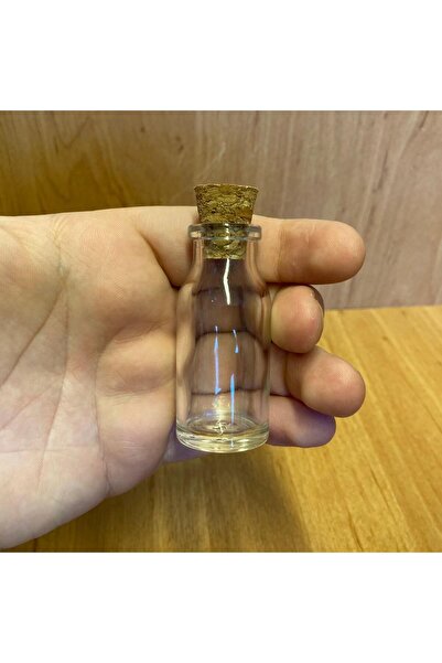 labshop41 15 Ml Mantar Tıpalı Cam Şişe - Tıpalı Cam Şişe 15 cc x 10 Adet