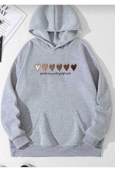 KOZİA OUTDOORS Unisex Oversize Vengeance Printed Swetshirt
